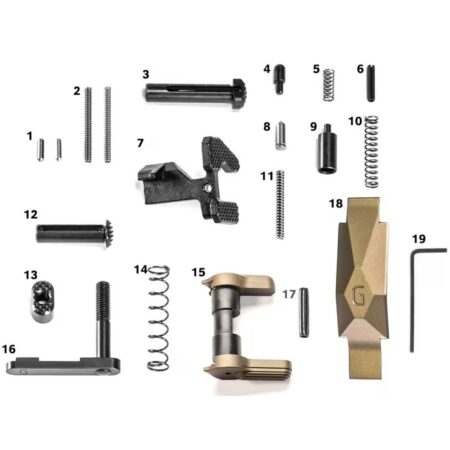 Geissele AR-15 Ultra Duty Lower Parts Kit Black