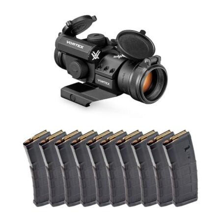 Vortex Strikefire II 4MOA Red/Green Dot & 10 Magpul Gen2 PMAG 30rd