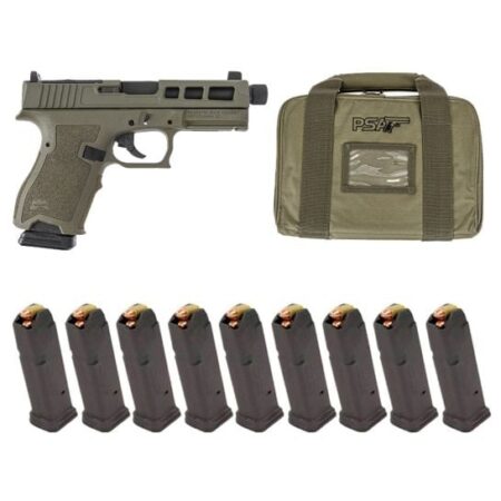 PSA Dagger Compact 9mm Pistol With SW1 ECC RMR Slide & Threaded Barrel w/10-15rd Mag and Bag