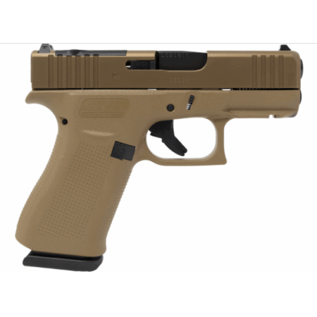 Glock 43X MOS 3.41" 9mm 10rd Pistol, Coyote