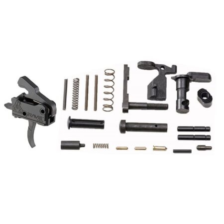 Rise Armament Rave Curved Drop-In Trigger & AR-15 Lower Parts Kit